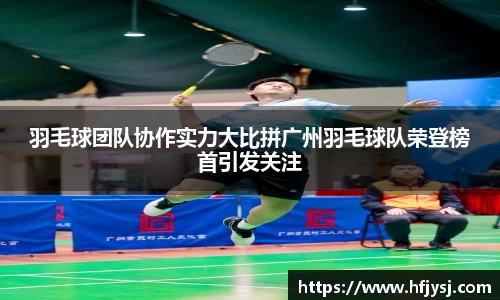 羽毛球团队协作实力大比拼广州羽毛球队荣登榜首引发关注